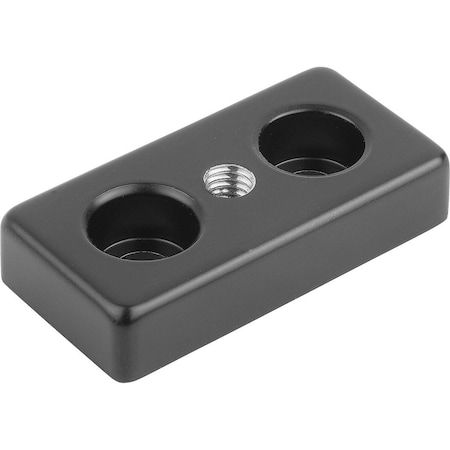 Foot Plate D=M14 90X90X16 Plastic, Black Powder, Type B, Bn=10